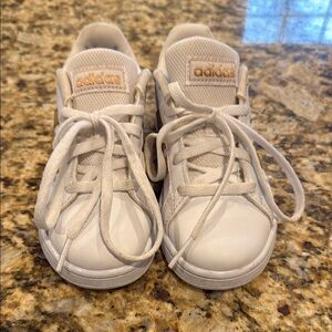 Adidas Kids White Sneakers